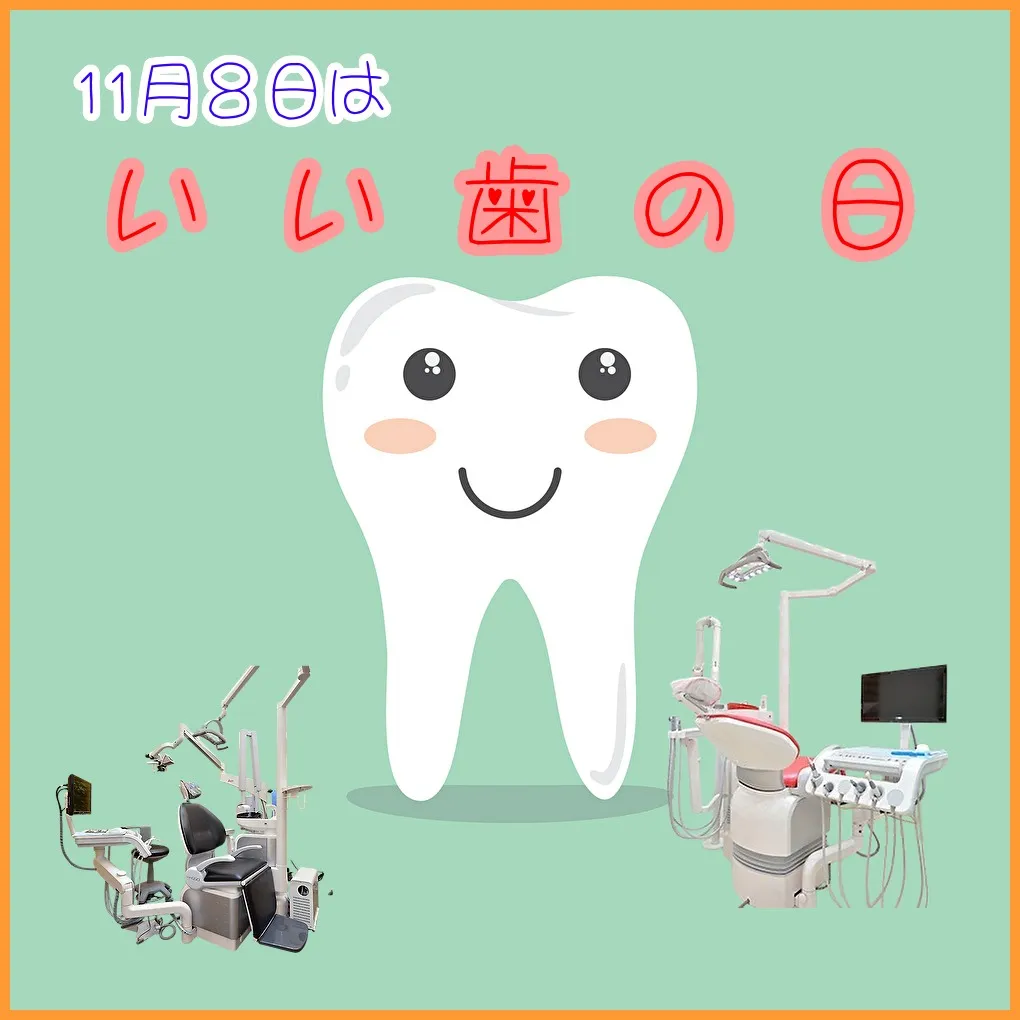 11月8日は118(いい歯)の日です🦷